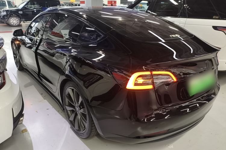 Used Tesla Model 3 2019 Long-Range All-Wheel-Drive Version Rear Left 45 Deg