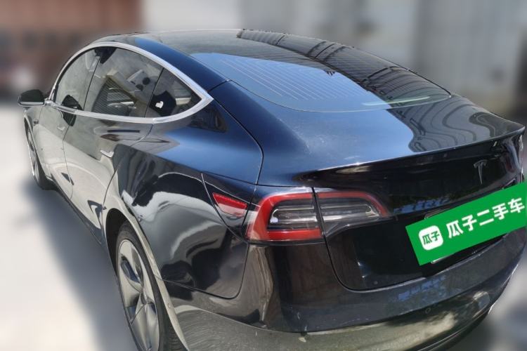 Used Tesla Model 3 2019 Long-Range Rear-Wheel-Drive Version Rear Left 45 Deg