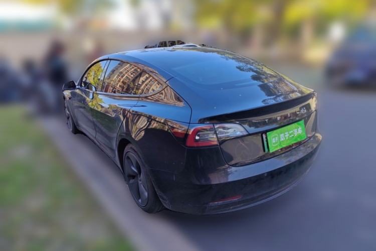 Used Tesla Model 3 2019 Standard Range Rear-Drive Upgraded Version Rear Left 45 Deg