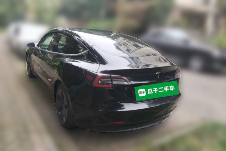 Used Tesla Model 3 2019 Long-Range Rear-Wheel-Drive Version Rear Left 45 Deg