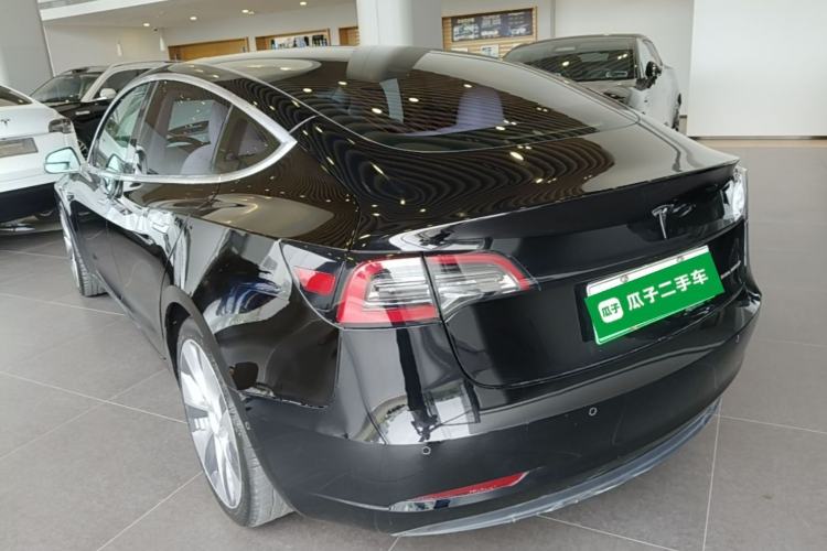 Used Tesla Model 3 2019 Long-Range All-Wheel-Drive Version Rear Left 45 Deg