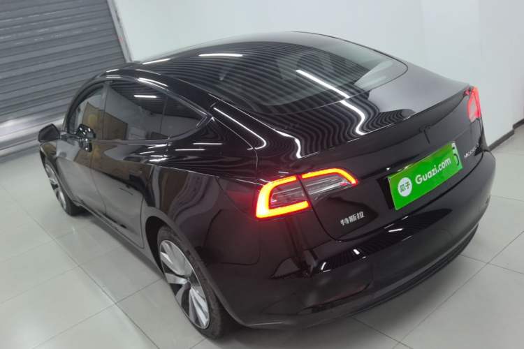 Used Tesla Model 3 2019 Standard Range Rear-Drive Upgraded Version Rear Left 45 Deg