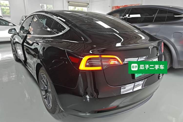 Used Tesla Model 3 2019 Standard Range Rear-Drive Upgraded Version Rear Left 45 Deg