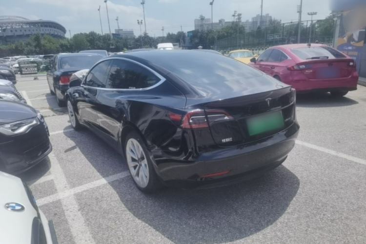 Used Tesla Model 3 2019 Standard Range Rear-Drive Upgraded Version Rear Left 45 Deg