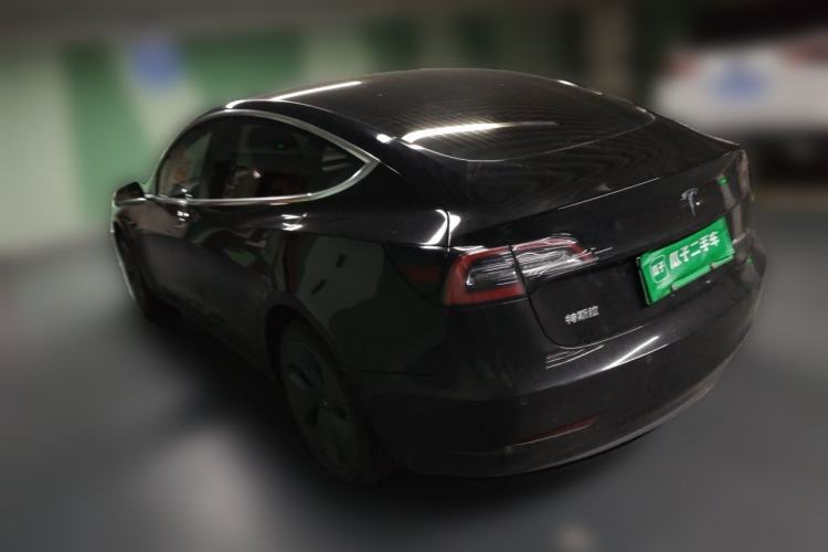 Used Tesla Model 3 2019 Standard Range Rear-Drive Upgraded Version Rear Left 45 Deg