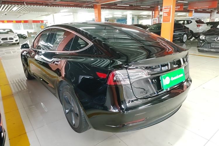 Used Tesla Model 3 2019 Standard Range Rear-Drive Upgraded Version Rear Left 45 Deg