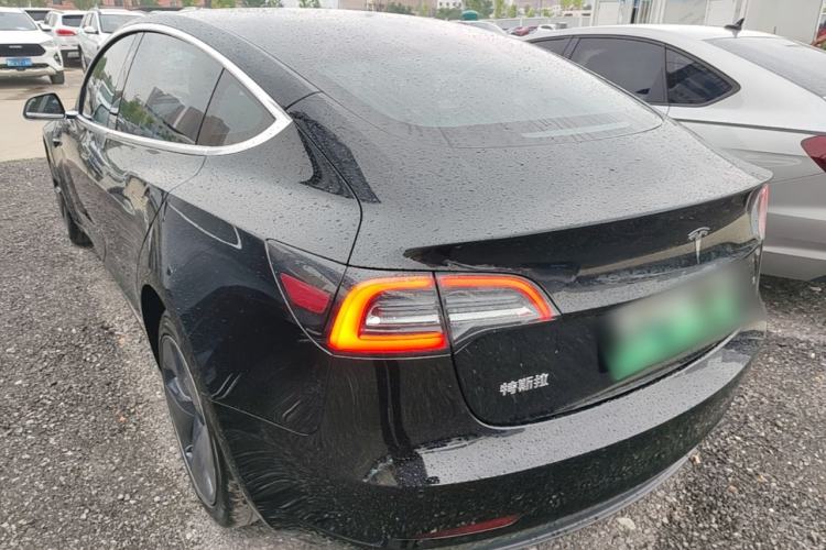 Used Tesla Model 3 2019 Standard Range Rear-Drive Upgraded Version Rear Left 45 Deg