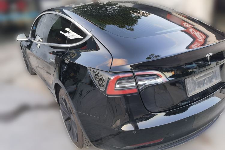Used Tesla Model 3 2019 Standard Range Rear-Drive Upgraded Version Rear Left 45 Deg