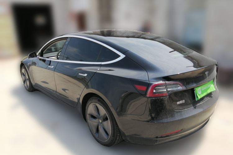 Used Tesla Model 3 2019 Standard Range Rear-Drive Upgraded Version Rear Left 45 Deg