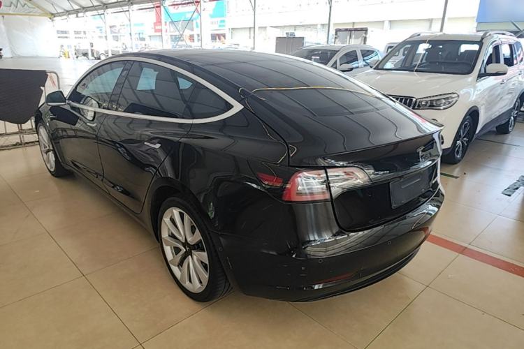 Used Tesla Model 3 2019 Standard Range Rear-Drive Upgraded Version Rear Left 45 Deg