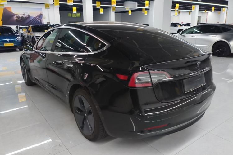 Used Tesla Model 3 2019 Long-Range Rear-Wheel-Drive Version Rear Left 45 Deg