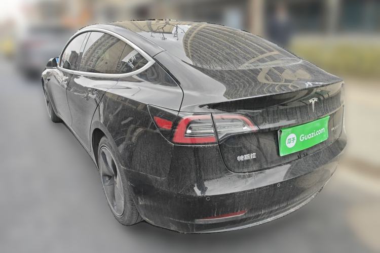 Used Tesla Model 3 2019 Standard Range Rear-Drive Upgraded Version Rear Left 45 Deg