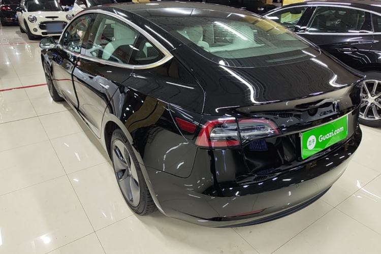 Used Tesla Model 3 2019 Long-Range Rear-Wheel-Drive Version Rear Left 45 Deg