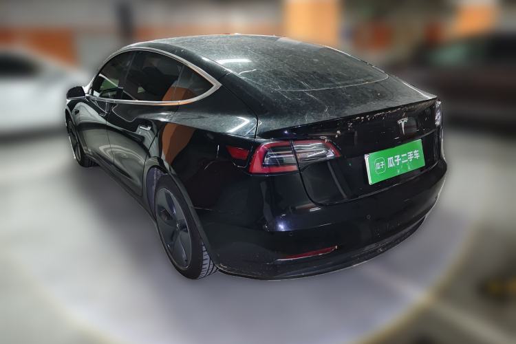 Used Tesla Model 3 2019 Standard Range Rear-Drive Upgraded Version Rear Left 45 Deg