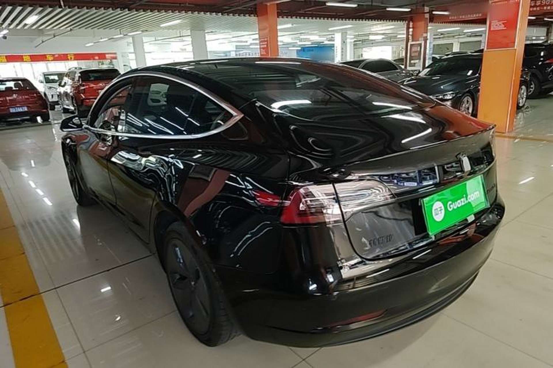 Used Tesla Model 3 2019 Standard Range Rear-Drive Upgraded Version Rear Left 45 Deg