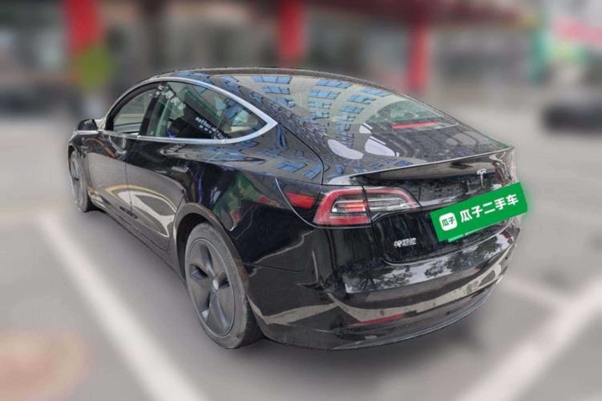 Used Tesla Model 3 2019 Standard Range Rear-Drive Upgraded Version Rear Left 45 Deg