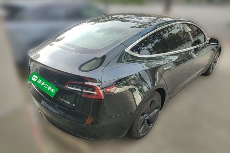 Used Tesla Model 3 2019 Standard Range Rear-Drive Upgraded Version Rear Right 45 Deg