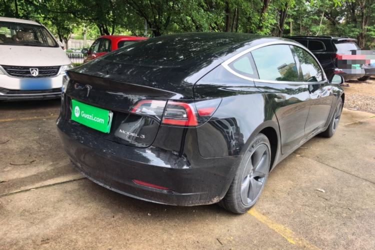 Used Tesla Model 3 2019 Standard Range Rear-Drive Upgraded Version Rear Right 45 Deg