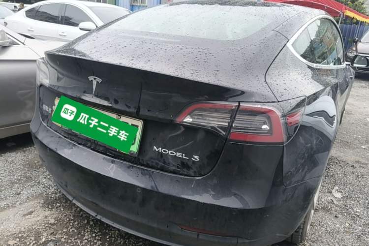 Used Tesla Model 3 2019 Standard Range Rear-Drive Upgraded Version Rear Right 45 Deg