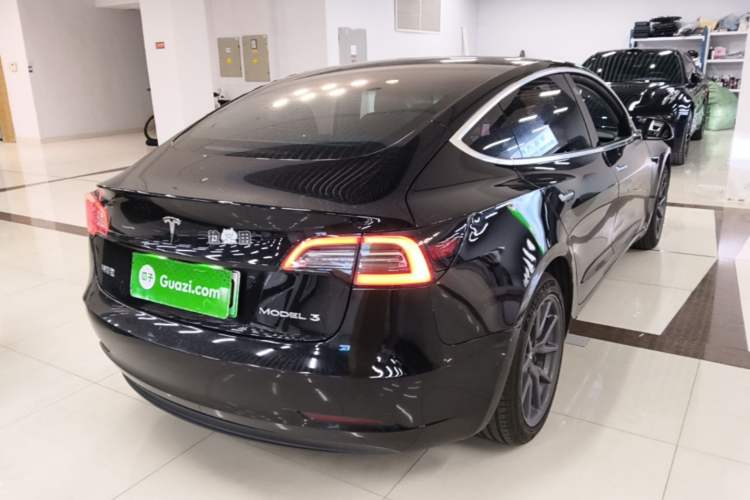 Used Tesla Model 3 2019 Standard Range Rear-Drive Upgraded Version Rear Right 45 Deg