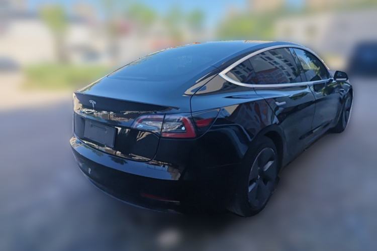 Used Tesla Model 3 2019 Standard Range Rear-Drive Upgraded Version Rear Right 45 Deg