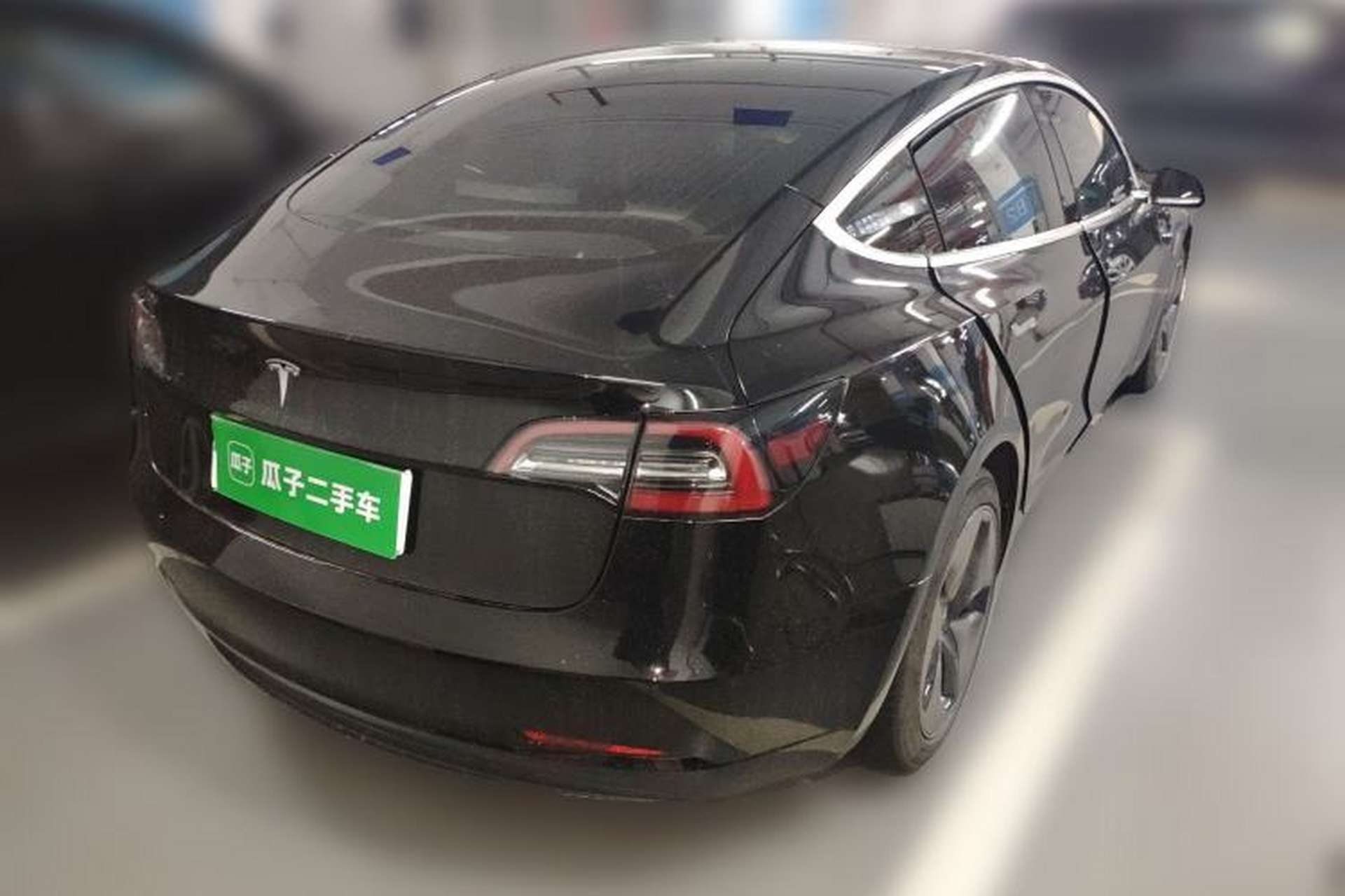Used Tesla Model 3 2019 Standard Range Rear-Drive Upgraded Version Rear Right 45 Deg