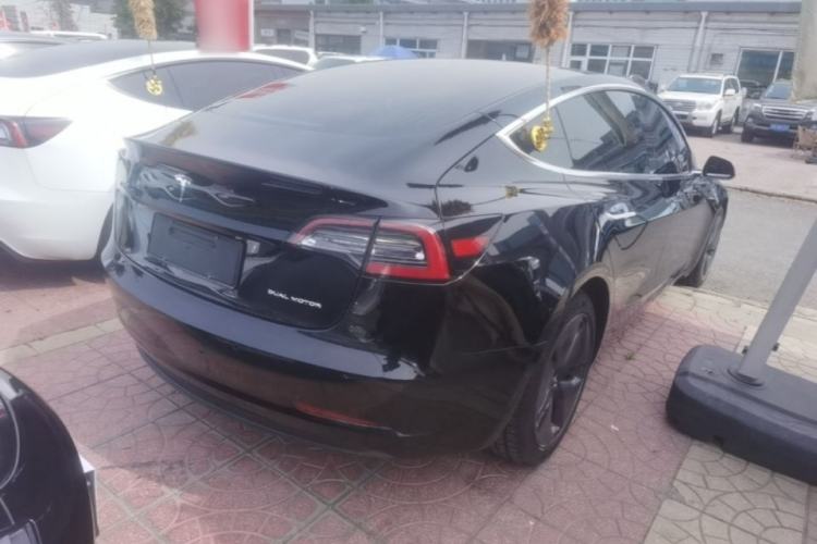 Used Tesla Model 3 2019 Long-Range All-Wheel-Drive Version Rear Right 45 Deg