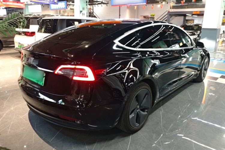 Used Tesla Model 3 2019 Standard Range Rear-Drive Upgraded Version Rear Right 45 Deg