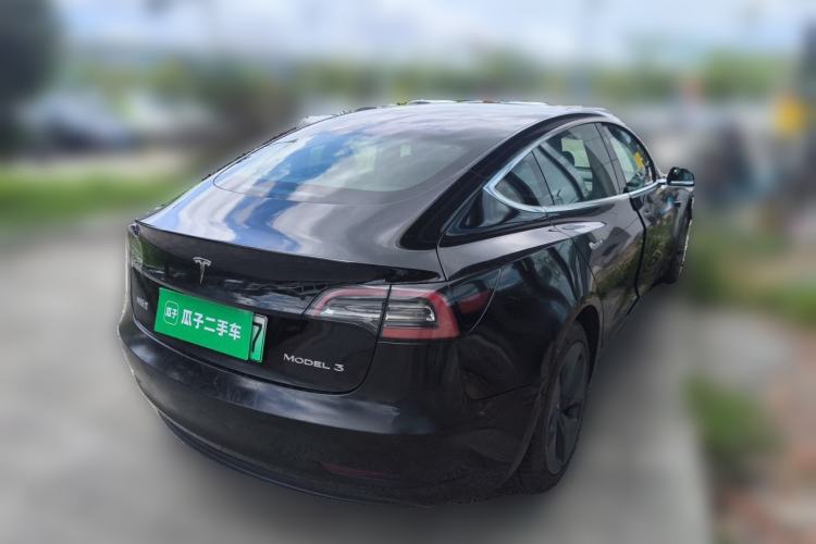 Used Tesla Model 3 2019 Standard Range Rear-Drive Upgraded Version Rear Right 45 Deg