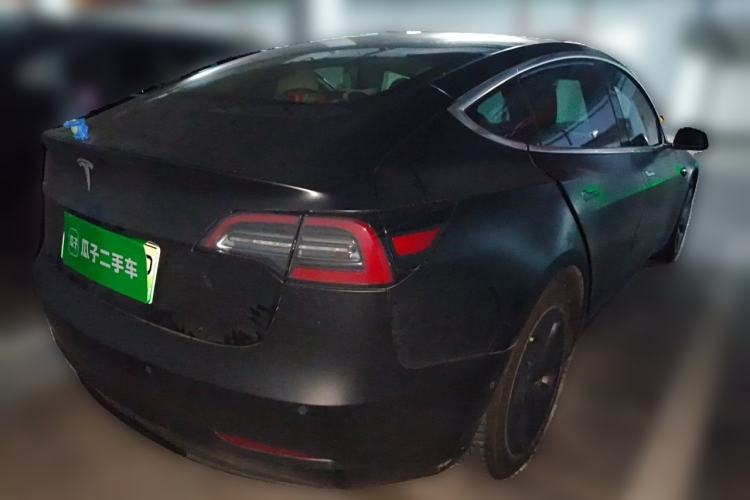 Used Tesla Model 3 2019 Long-Range Rear-Wheel-Drive Version Rear Right 45 Deg