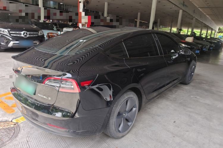 Used Tesla Model 3 2019 Standard Range Rear-Drive Upgraded Version Rear Right 45 Deg