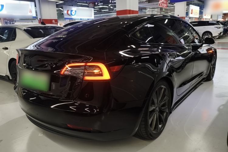 Used Tesla Model 3 2019 Long-Range All-Wheel-Drive Version Rear Right 45 Deg