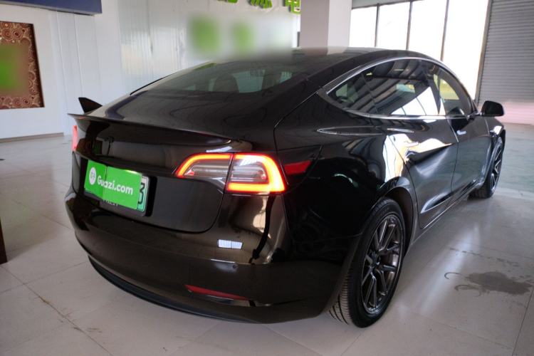 Used Tesla Model 3 2019 Standard Range Rear-Drive Upgraded Version Rear Right 45 Deg