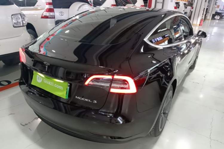 Used Tesla Model 3 2019 Standard Range Rear-Drive Upgraded Version Rear Right 45 Deg