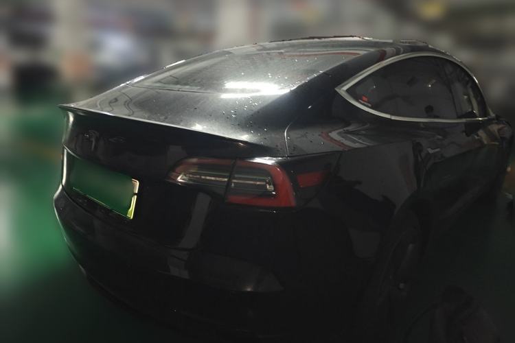 Used Tesla Model 3 2019 Long-Range Rear-Wheel-Drive Version Rear Right 45 Deg