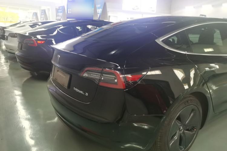 Used Tesla Model 3 2019 Standard Range Rear-Drive Upgraded Version Rear Right 45 Deg