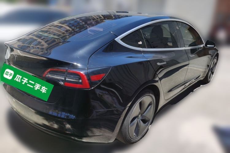 Used Tesla Model 3 2019 Long-Range Rear-Wheel-Drive Version Rear Right 45 Deg
