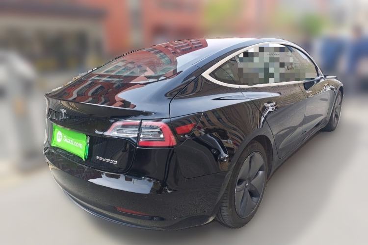 Used Tesla Model 3 2019 Long-Range All-Wheel-Drive Version Rear Right 45 Deg