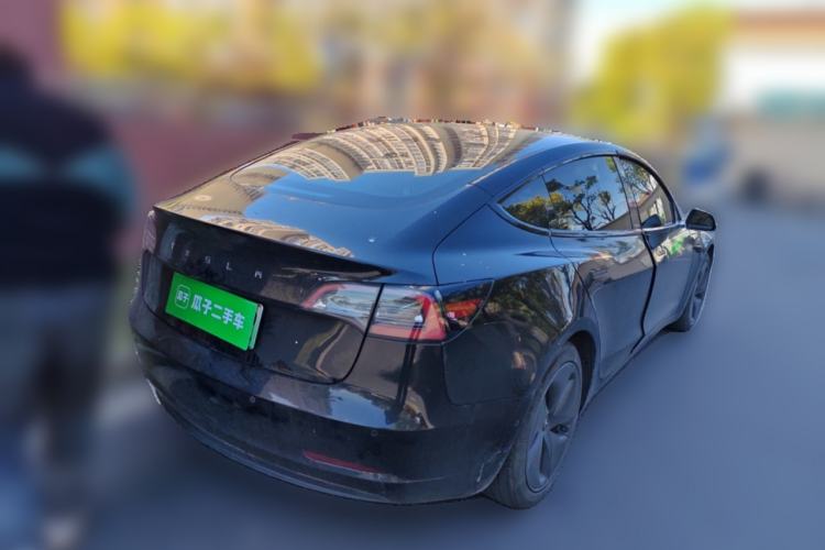 Used Tesla Model 3 2019 Standard Range Rear-Drive Upgraded Version Rear Right 45 Deg
