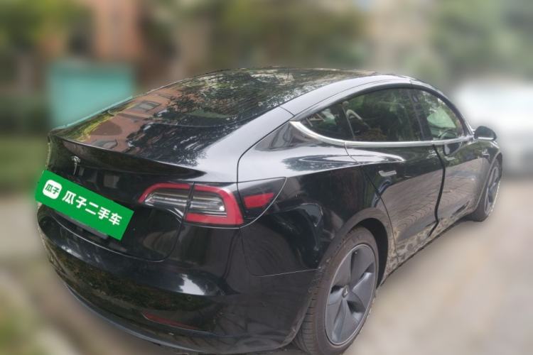 Used Tesla Model 3 2019 Long-Range Rear-Wheel-Drive Version Rear Right 45 Deg