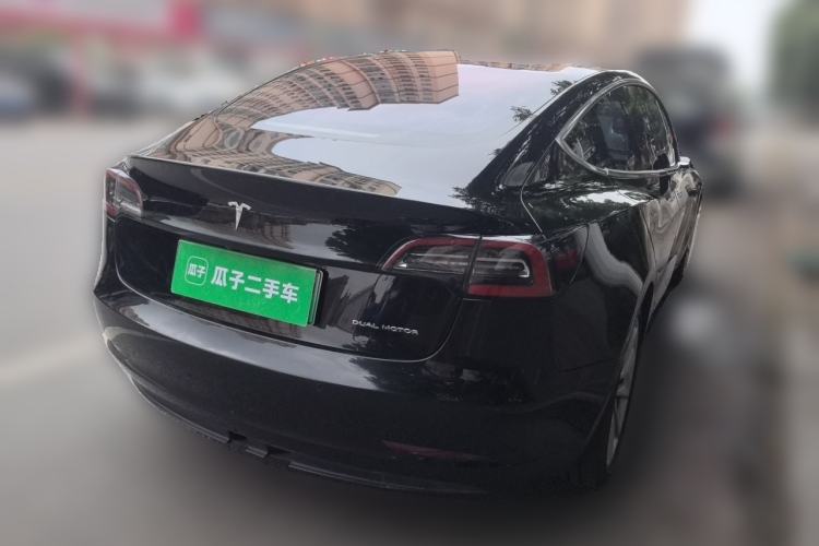 Used Tesla Model 3 2019 Long-Range All-Wheel-Drive Version Rear Right 45 Deg