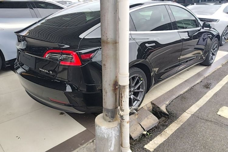 Used Tesla Model 3 2019 Standard Range Rear-Drive Upgraded Version Rear Right 45 Deg