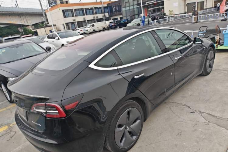 Used Tesla Model 3 2019 Long-Range All-Wheel-Drive Version Rear Right 45 Deg