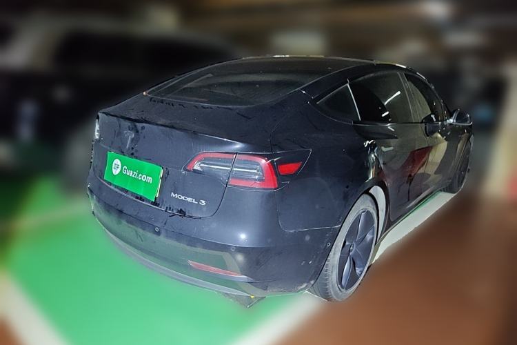 Used Tesla Model 3 2019 Standard Range Rear-Drive Upgraded Version Rear Right 45 Deg
