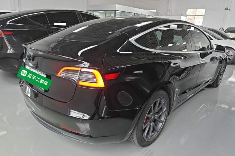 Used Tesla Model 3 2019 Standard Range Rear-Drive Upgraded Version Rear Right 45 Deg