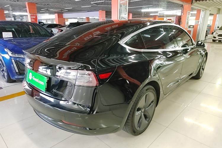 Used Tesla Model 3 2019 Standard Range Rear-Drive Upgraded Version Rear Right 45 Deg