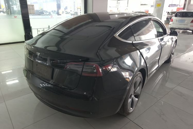 Used Tesla Model 3 2019 Long-Range Rear-Wheel-Drive Version Rear Right 45 Deg