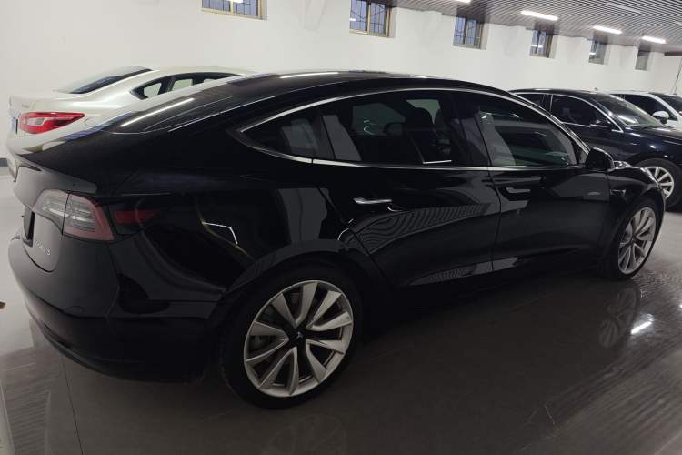 Used Tesla Model 3 2019 Standard Range Rear-Drive Upgraded Version Rear Right 45 Deg