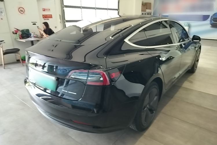 Used Tesla Model 3 2019 Long-Range All-Wheel-Drive Version Rear Right 45 Deg