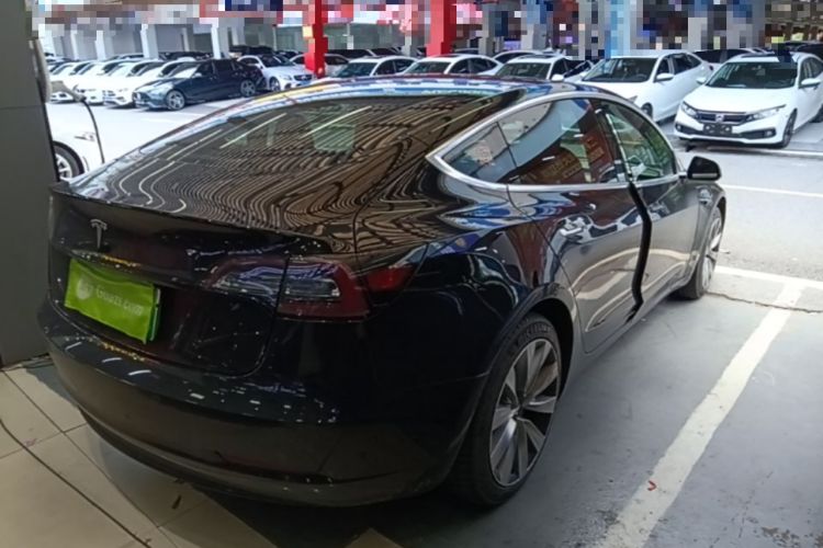 Used Tesla Model 3 2019 Standard Range Rear-Drive Upgraded Version Rear Right 45 Deg